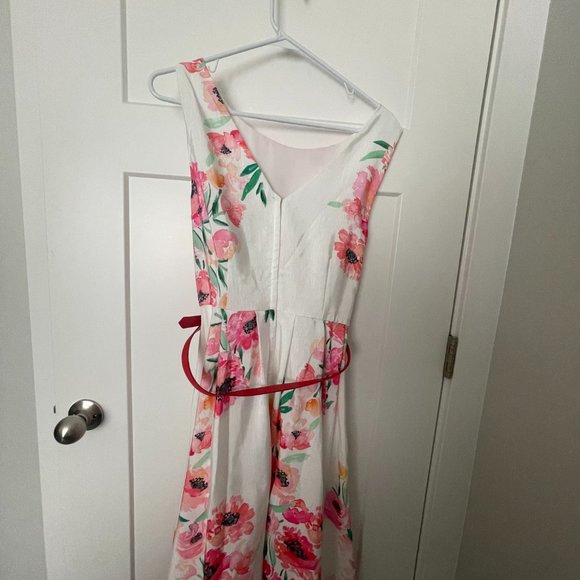 Gorgeous Modcloth L Floral Belted Sleeveless Dress - Picture 7 of 8